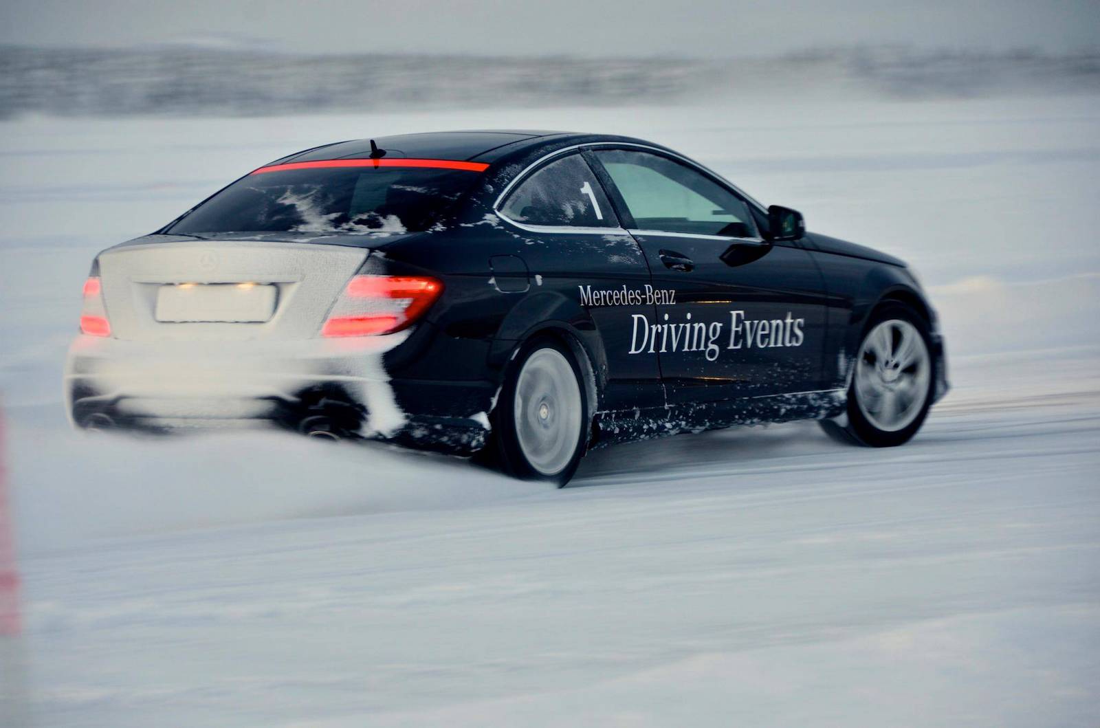 Driving a mercedes in winter #2
