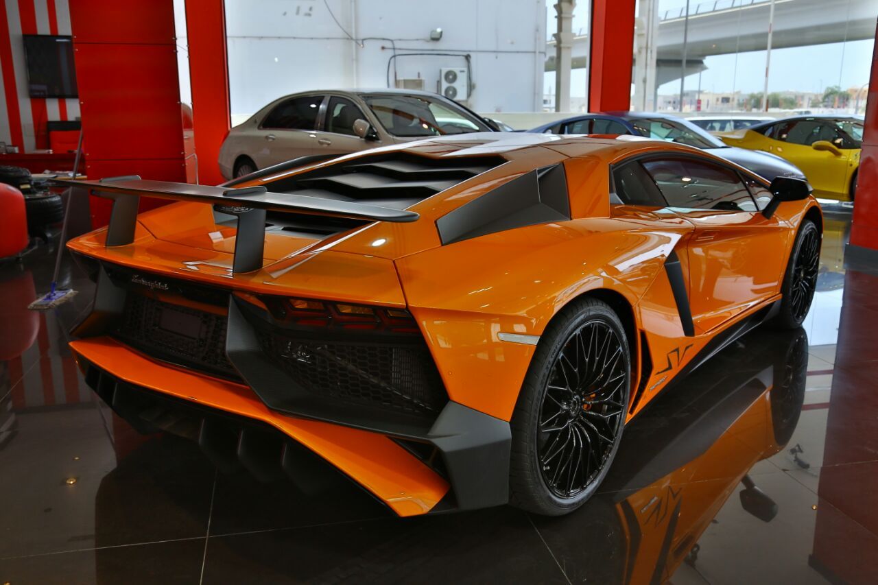 Incredible Orange Lamborghini Aventador SV For Sale in ...