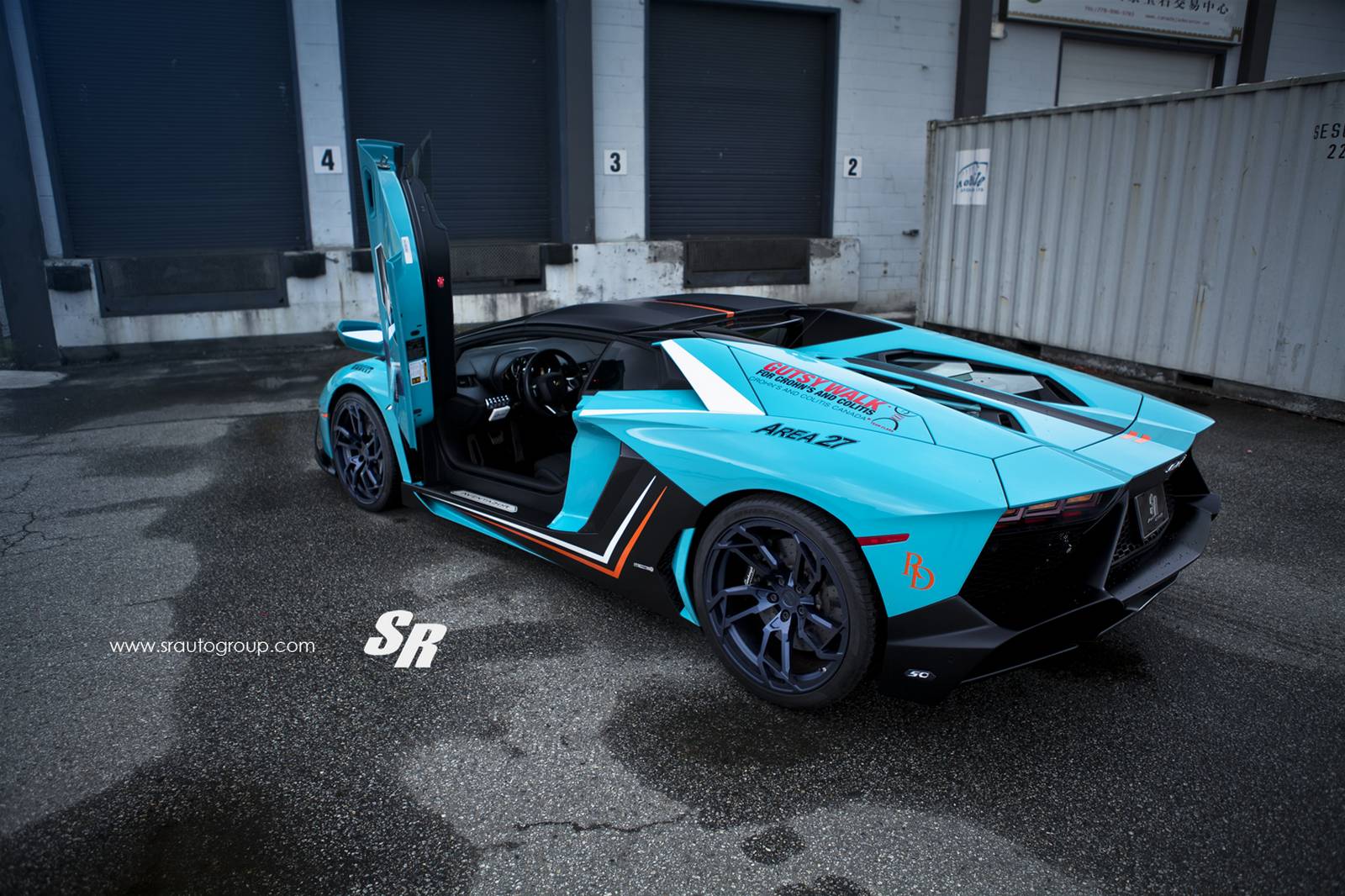 Blue Lamborghini Aventador With 50th Anniversary ...