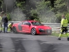 Audi R8 E-tron Crashes at Nurburgring