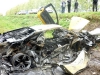 Car Crash Lamborghini Murcielago LP640 Burned Down After Collision with Chevrolet Aveo