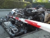 Ferrari 360 Spider burnt down in Hamburg