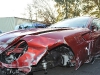 Cristiano Ronaldo's crashed Ferrari 599 GTB
