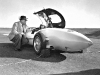 Harley Earl with Murray Rose in the 1954 GM Firebird I