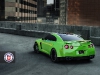 Green Hulk Widebody Nissan GTR on HRE Wheels