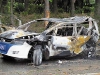Nissan GT-R Crashes into Electric Taxi Causing Explosion