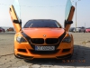 Bright Orange BMW M6 with scissor doors