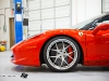 Red Ferrari 458 Italia on PUR Four Wheels