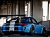Satin Blue Porsche GT3RS by Royal Muffler
