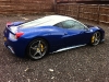Spotted Blue and Chrome Ferrari 458 Italia