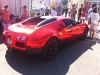 Spotted Bugatti Veyron Red Chrome Wrap in St. Tropez