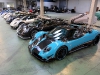 Ten Pagani Zonda Supercars at Headquarters Winter Parking