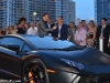 Video Matte Black Lamborghini Aventador LP700-4 Unveiling in Miami