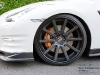 White Nissan GT-R on Black 22 Inch DPE Wheels