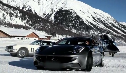 Video Ferrari FF vs Jensen FF at St Moritz