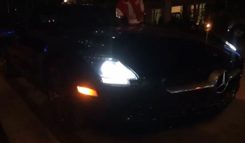 Video Lil Wayne's Mercedes-Benz SLS AMG in Miami