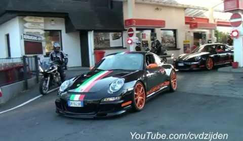 Video Porsche 997 GT3 RS Mk1 with Italian Flag Livery