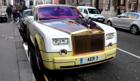 Video Supercars in London January 2012