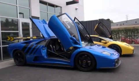 Video Two Lamborghini Diablo GTRs on the Streets of California