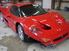 Ferrari F50 Wrecked By FBI For Sale