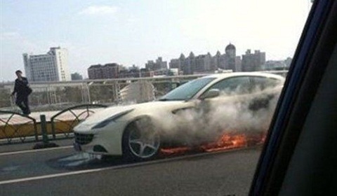 Ferrari FF on Fire in China