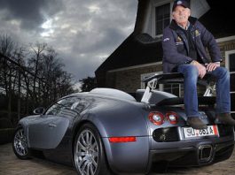 Jan Stuivenberg Sits on Bugatti Veyron Spoiler...