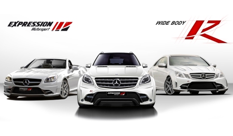 Official Expression Bodykits for 2012 ML63, E-Class and SLK
