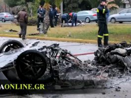 Car Crash Greek Entrepreneur Wrecked His Ferrari F430