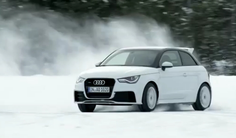 Video Audi A1 Quattro Snow Drifting