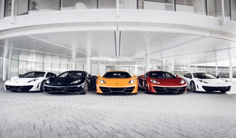 All Five McLaren MP4-12C High Sport Editions in One Photo Shoot