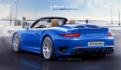 Render 2013 Porsche 911 (991) Turbo Convertible by Wild-Speed