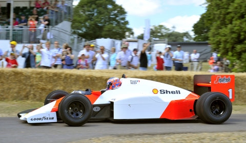 Alain Prost at Goodwood Festival of Speed 2012
