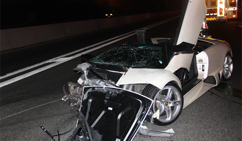 Car Crash: Lamborghini Murcielago LP640 Roadster