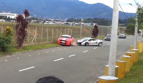 Lamborghini Gallardo Crash in Colombia