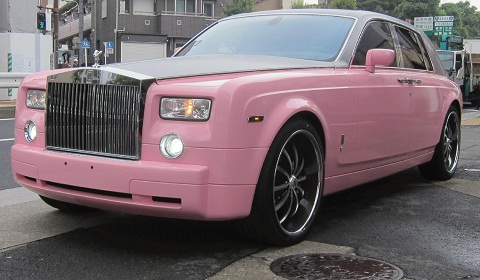 Pink Wrapped Rolls-Royce Phantom