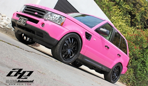 Pink Wrap Range Rover by Al and Eds