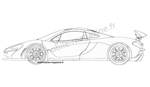 McLaren P1 Patent Drawings