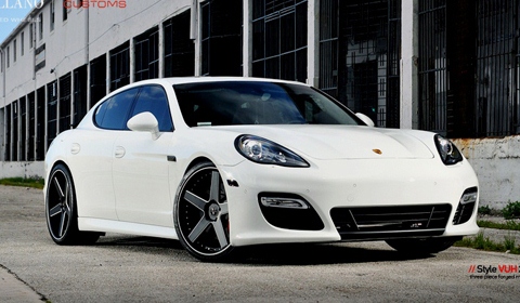Porsche Panamera on 22 inch VUH Vellano Wheels