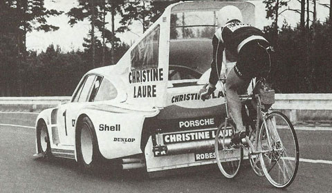The Bizarre Record Attempt With a Porsche And a Bike