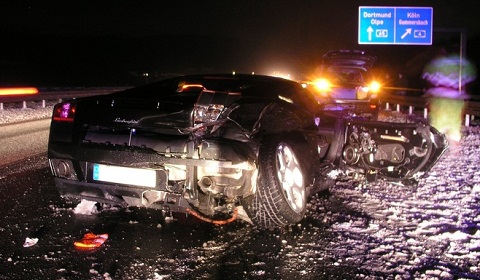 Lamborghini Gallardo Wrecked in Germany