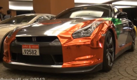 Video Nissan GT-R in UAE National Day Livery