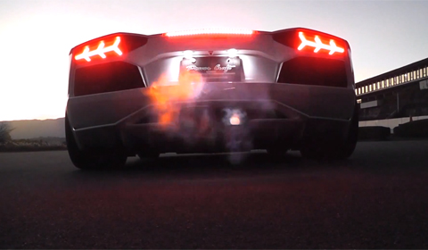 Lamborghini Aventador with Power Craft exhaust