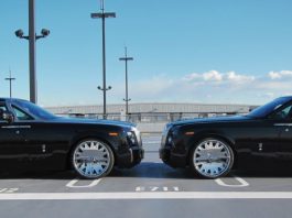 Duo of Black Rolls-Royce Phantoms by Office-K