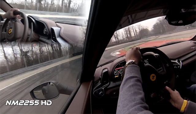 Video: NM2255 Rides in 295km/h Ferrari 458 Italia at Monza