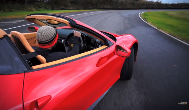 Video: Chris Harris Drives Ferrari 458 Spyder on Track