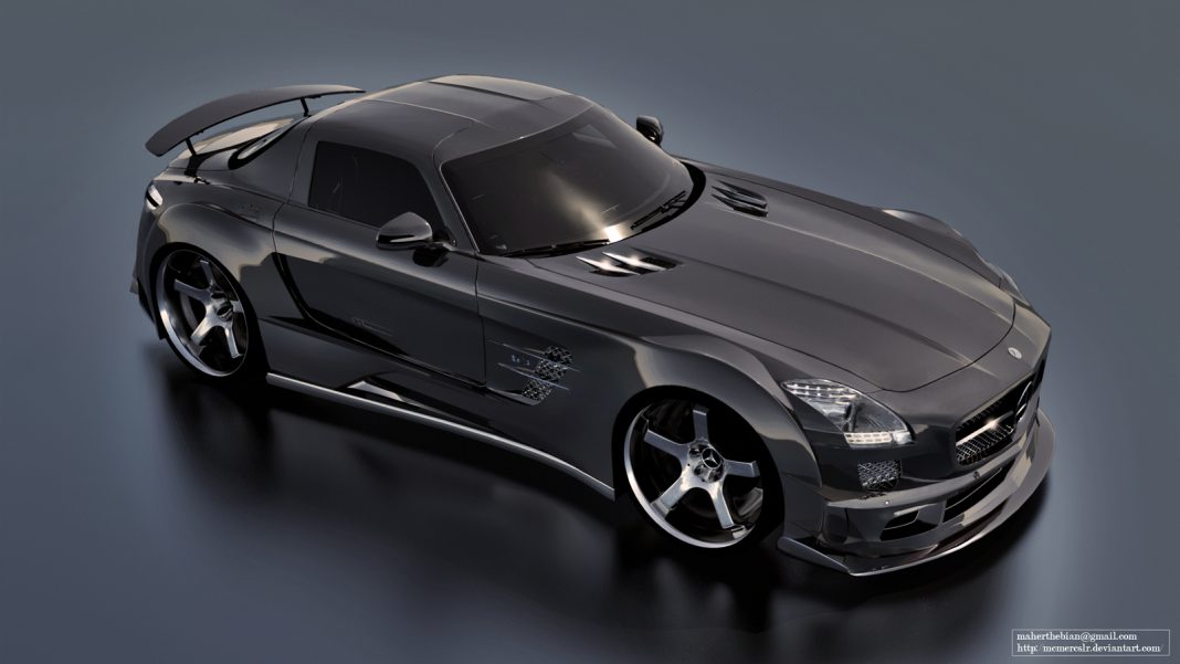 Mercedes-Benz SLS AMG Bodykit Rendering by Maher Thebian