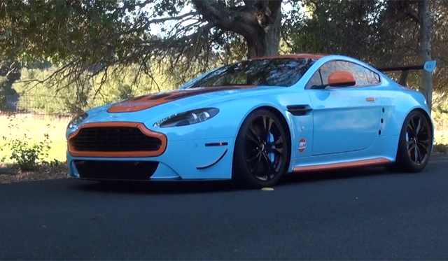 Video: Gulf Aston Martin V12 Vantage in Action