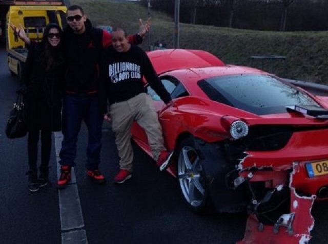 Afrojack Ferrari 458 Italia Crash
