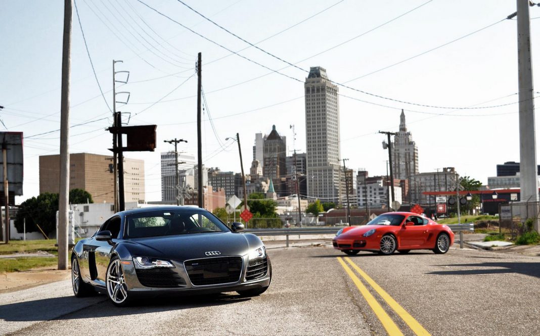 Audi R8 and Porsche Cayman Photoshoot