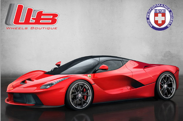 Render: 2013 Ferrari LaFerrari on HRE S101 Wheels